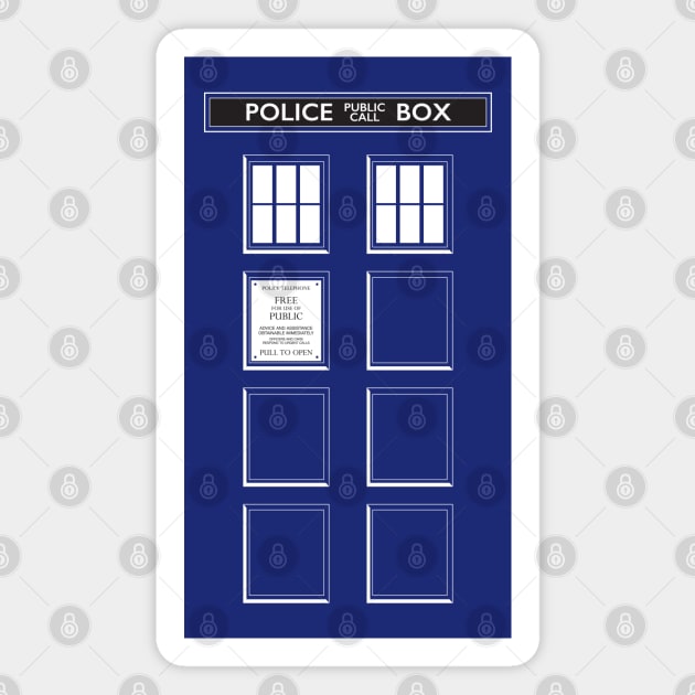 Police Box panels Magnet by andrew_kelly_uk@yahoo.co.uk